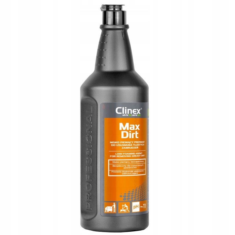 

Clinex Maxdirt 1L do tłustych i trudnych zabrudzeń