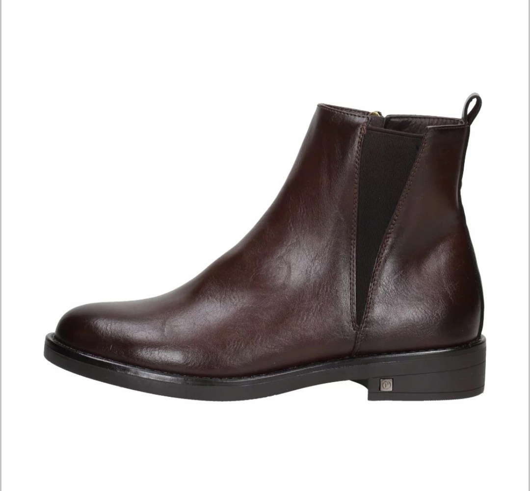 Hnědé Dámské Kotníkové Boty S Plochým Podpatkem Potocki 38