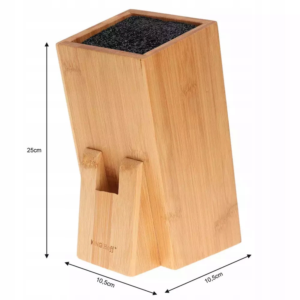 STOJAK DREWNIANY NA NOŻE AKCESORIA KUCHENNE BLOK Szerokość produktu 10.5 cm