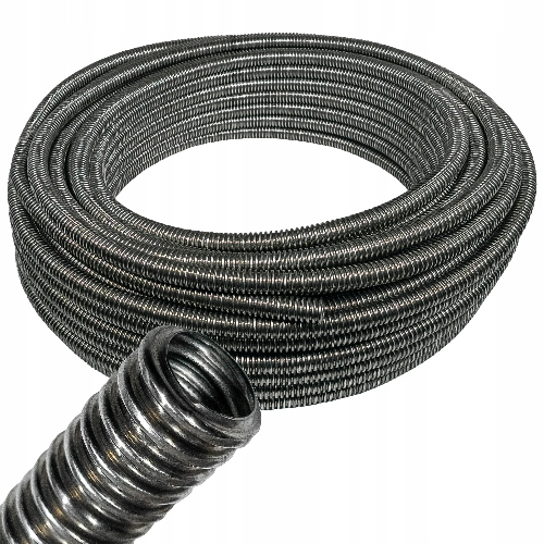 Rura Karbowana Falista Giętka Nierdzewna Inox Fi 1″ Cal Kłąb Krąg 30mb DN20