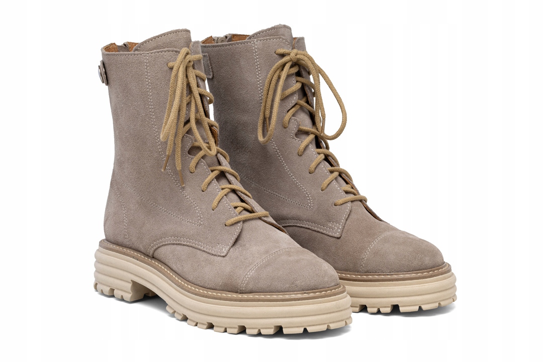 Dámské semišové boty béžové Butdam WOR1 40