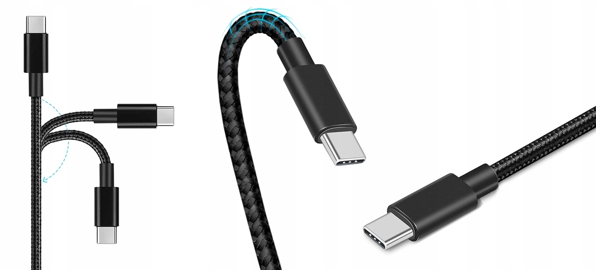 Kabel BRODIT zasilający/Android Auto USB-C/USB-A