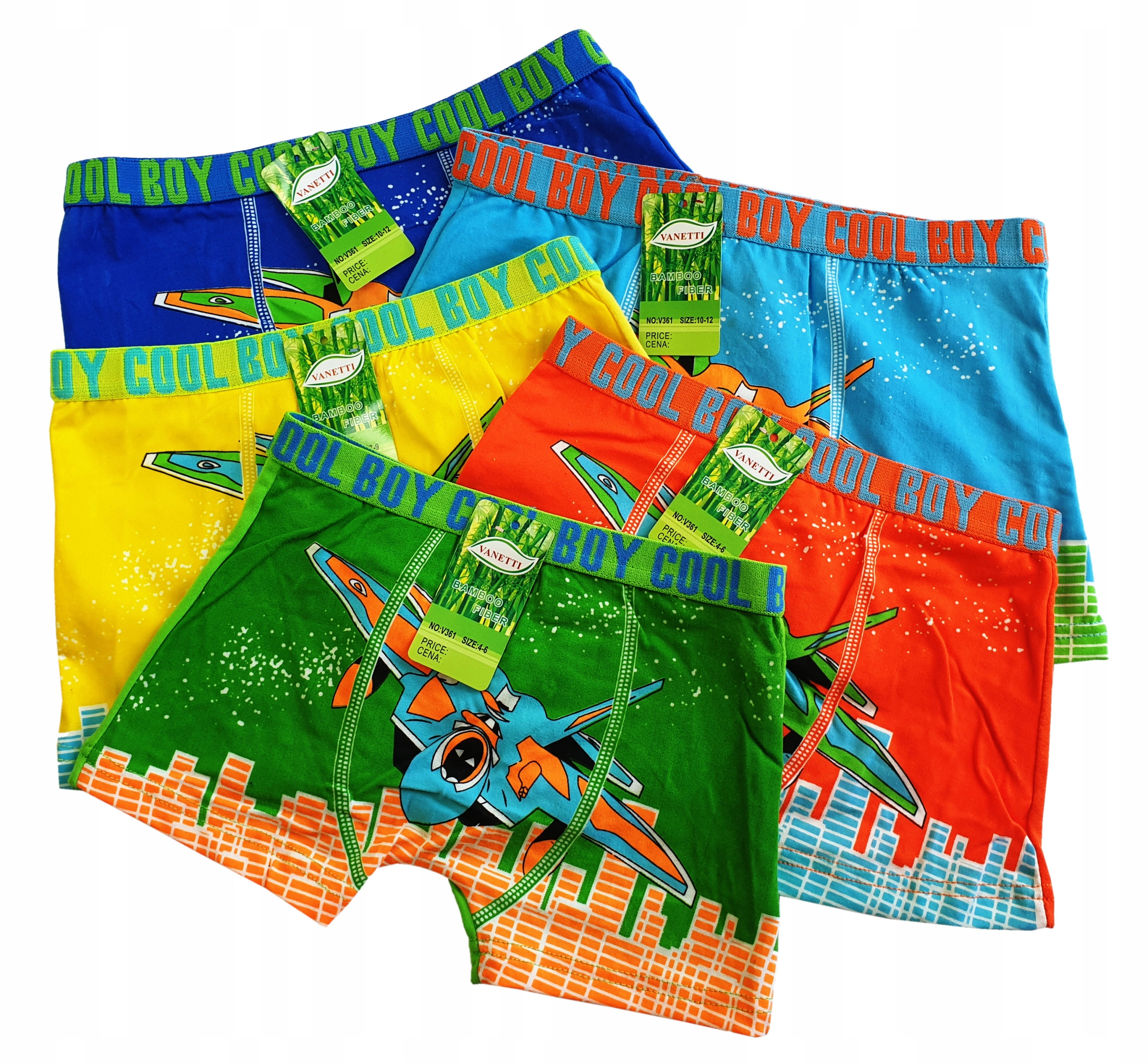 BOKSERKI DZIECIĘCE, MAJTKI BAMBUSOWE CHŁOPIĘCE 7-9