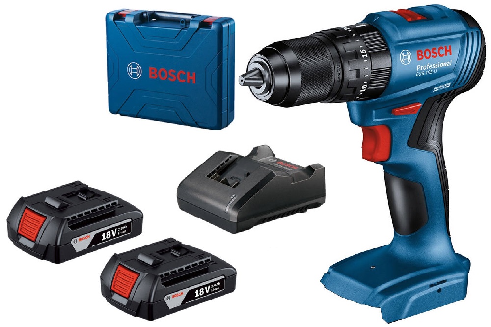 Bosch Wiert.-wkrętarka Udarowa 18V Gsb 185-LI 2x 2,0Ah Walizka 06019K3100