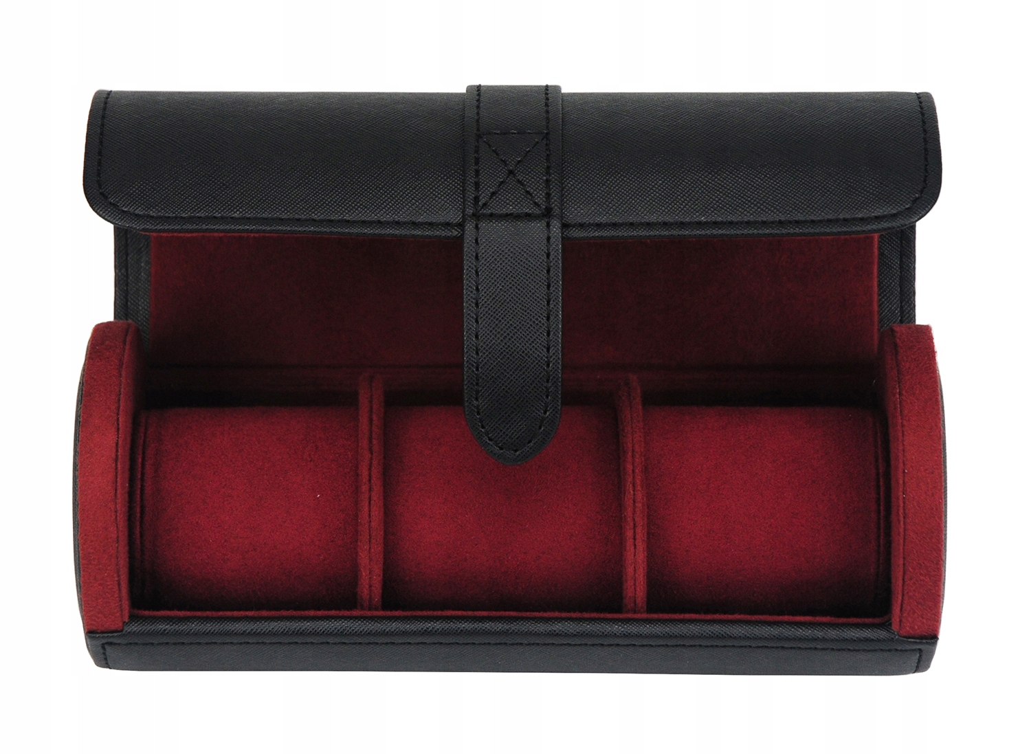 PODRÓŻNE ETUI NA 3 ZEGARKI ROLKA DZIELONA NA 3 Liczba miejsc na zegarki 3