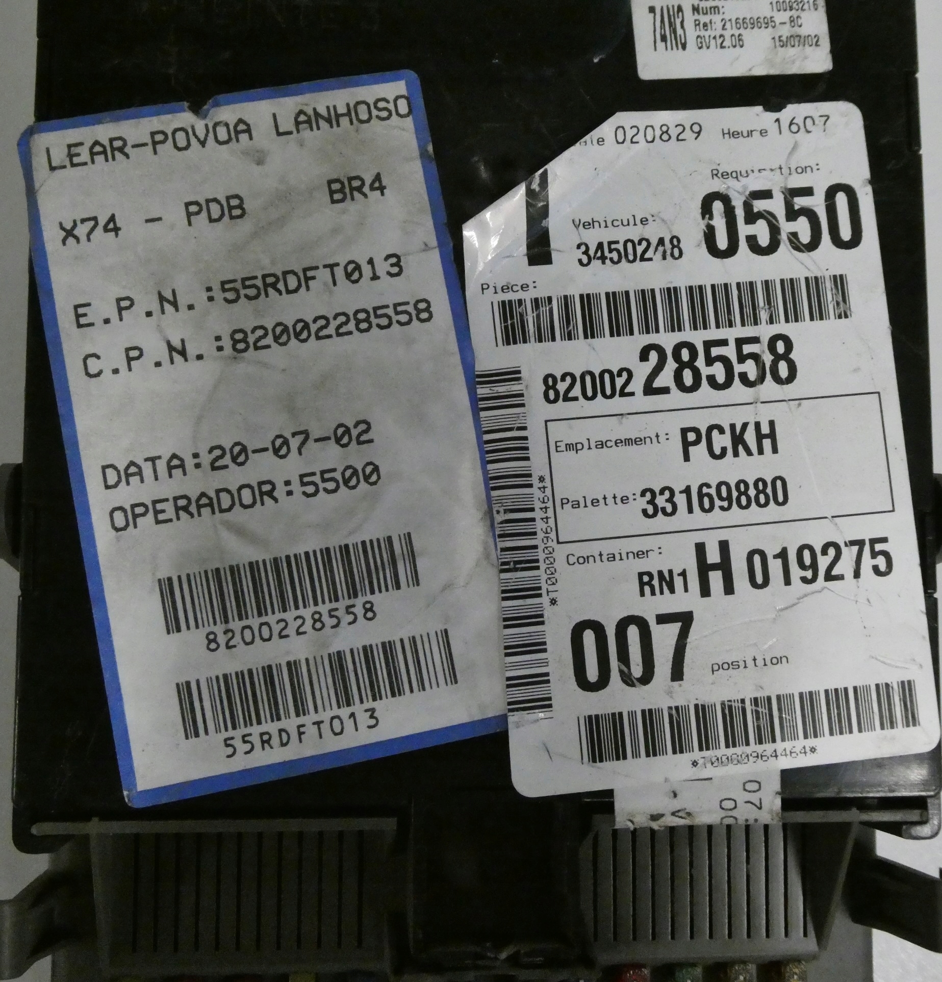 Unité commande confort Module fusibles RENAULT LAGUNA II 2