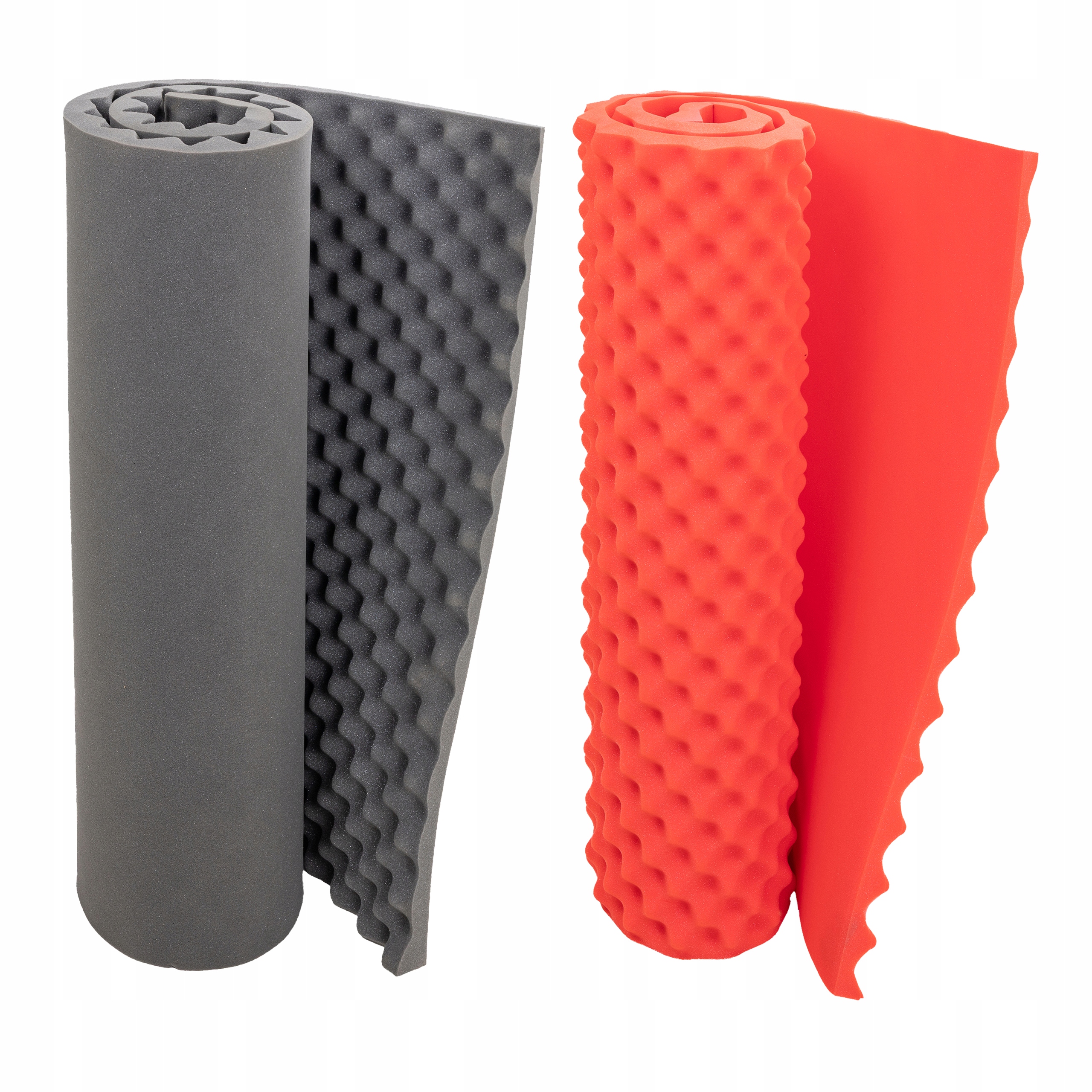 Akustická adaptace pokojového studia, eliminace ozvěny, panely grafit meloun 5 cm