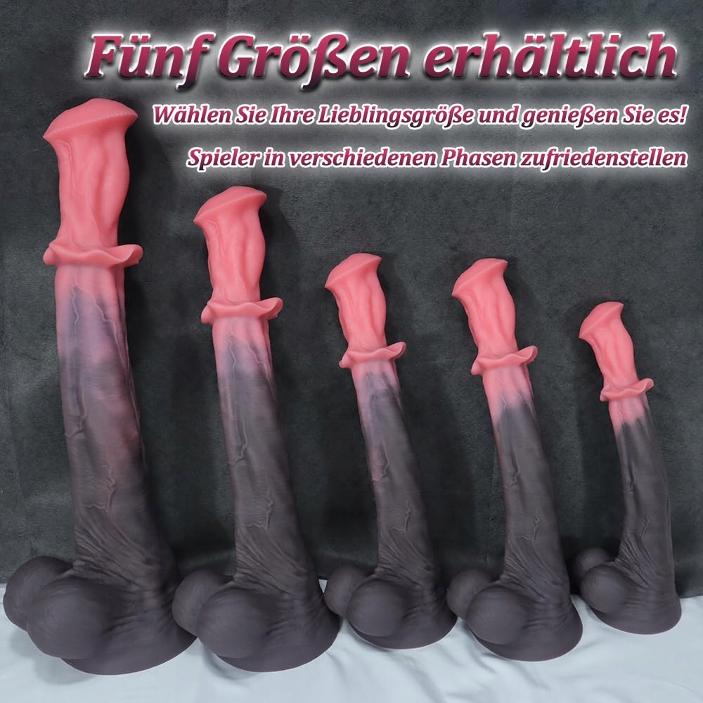 Dildo Koński Analdildo Silikonowe Z Przyssawką Różowe Rozmiar M JOMYU — miniatura 7