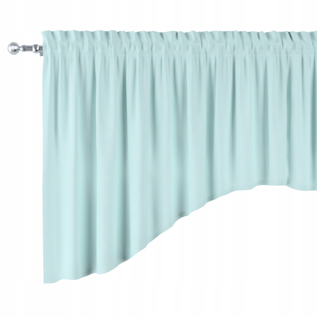 Dekoria Lambrekin oblúk 150x75 odtiene modrej farby