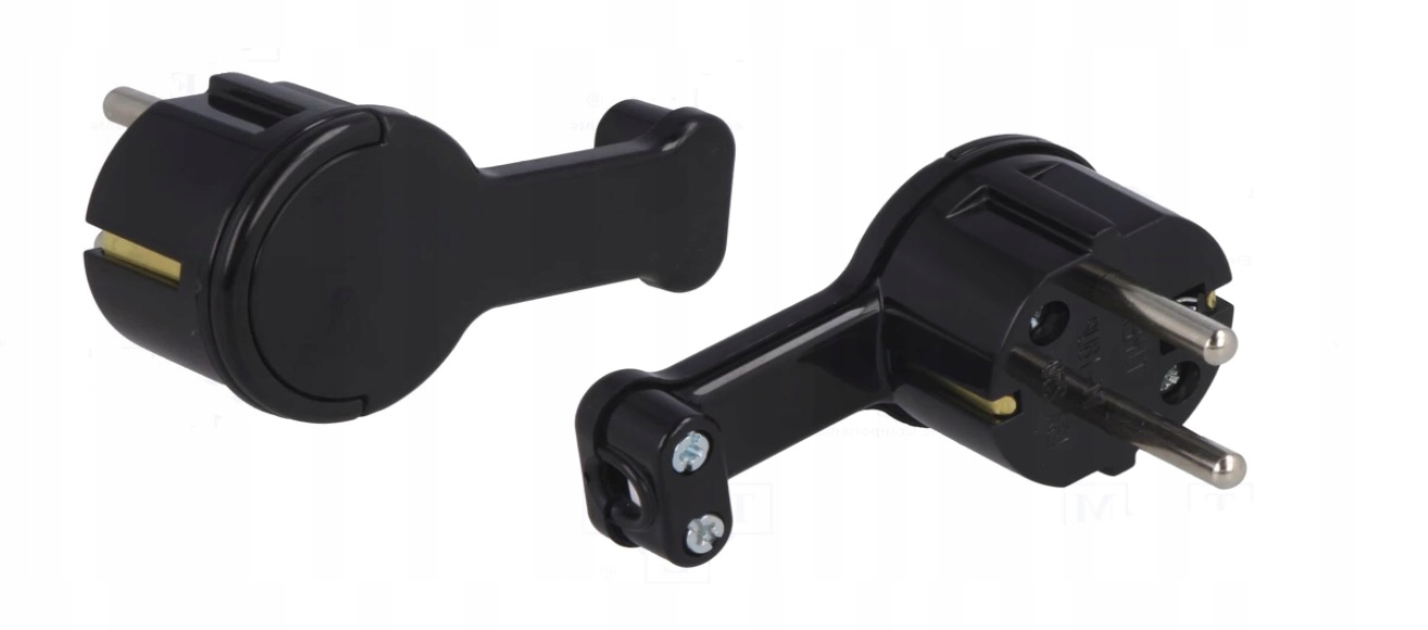 WTYCZKA KĄTOWA ULTRA PŁASKA 16A 2P+Z Z UCHWYTEM Marka inna