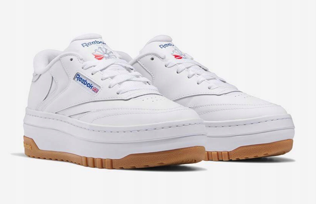 Reebok Club C Dámské Kožené Sportovní Boty Bílé 37 3T8G12* Pozadí