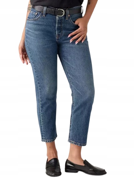 Levis Dámské Džíny Úzké Nohavice Vysoký Pas Modré 26/28 Xqg