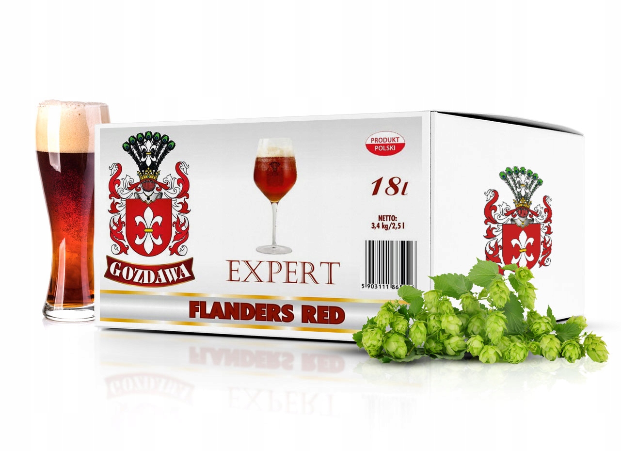 Brewkit Gozdawa Expert Fladers Red 18L 3,4kg Łódź