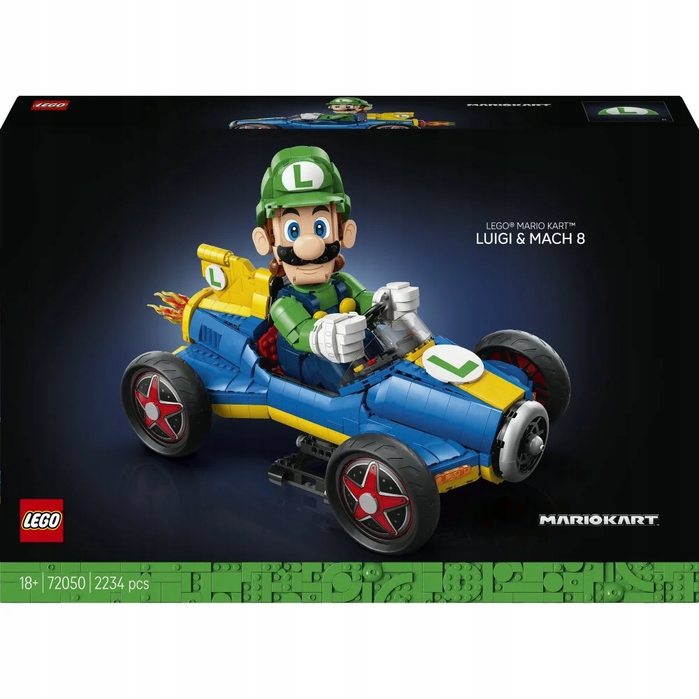 Lego Mario Mario Kart Luigi a Mach 8 72050