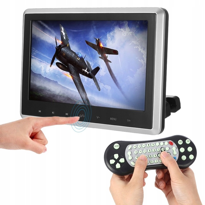 

DVD Na Zagłówki Samochodowe Ekrany 10'' Usb Sd Gry