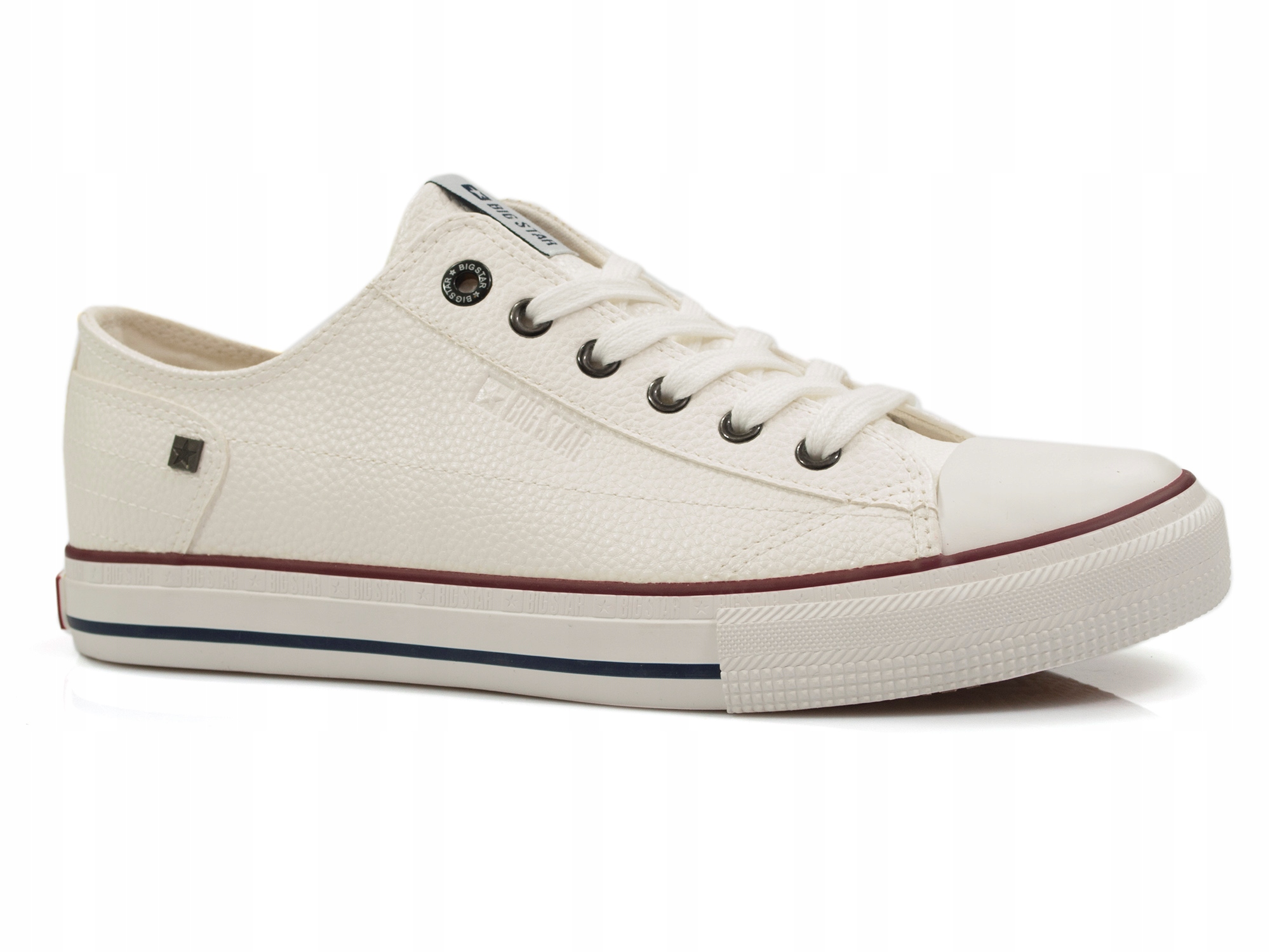 

trampki męski Big Star II174001 ekoskóra buty Biel