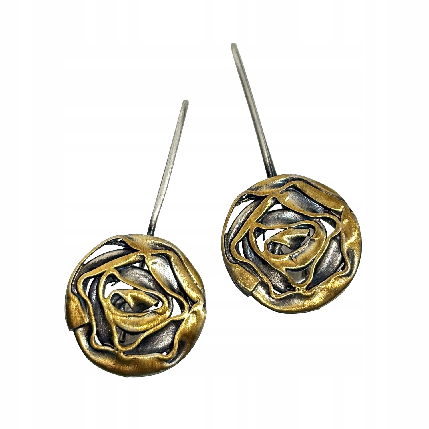 Dámské Náušnice Harf stříbro 925 květina