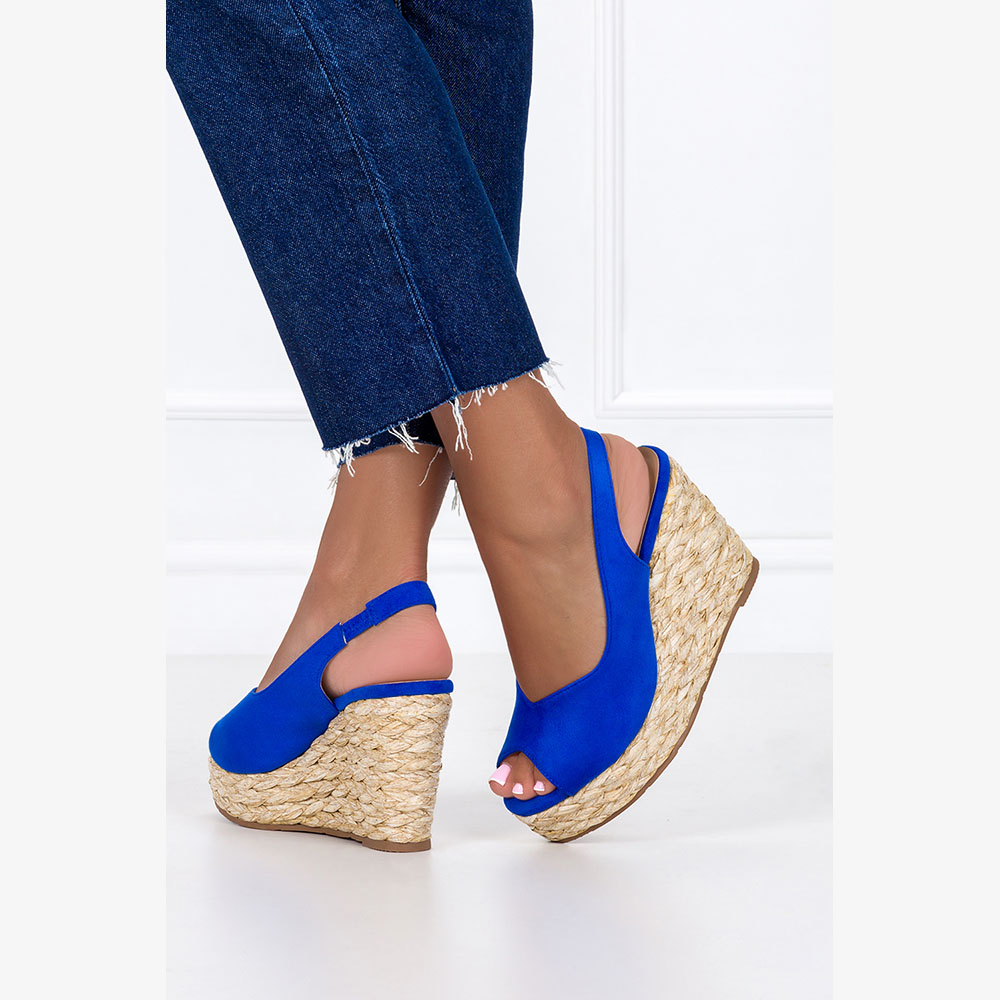 ESPADRYLE DAMSKIE CHABROWE BUTY NA KOTURNIE r 40 Rozmiar 40