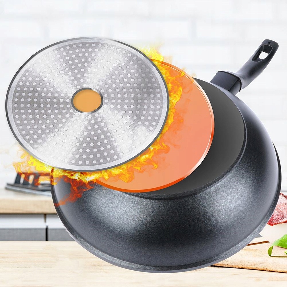 Wok GRANITOWY patelnia głęboka do smażenia duszenia ORION GRANDE 30 cm Kod producenta 112968