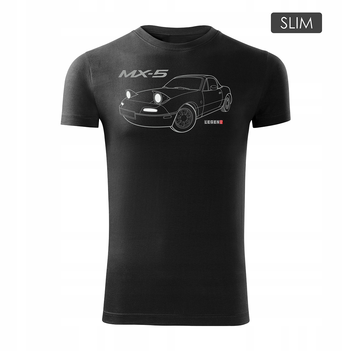 

Koszulka z samochodem Mazda MX-5 MX 5 męska Slim