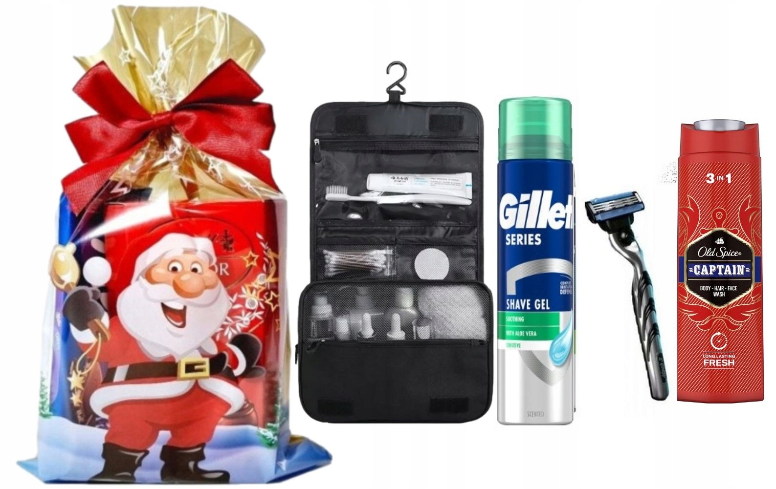 Sada Dárek pro muže Gillette Mach 3 Gel Mašinka Kosmetička