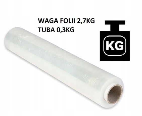 FOLIA STRETCH XL STRECZ MOCNA ROLKA KRYJĄCA 3KG