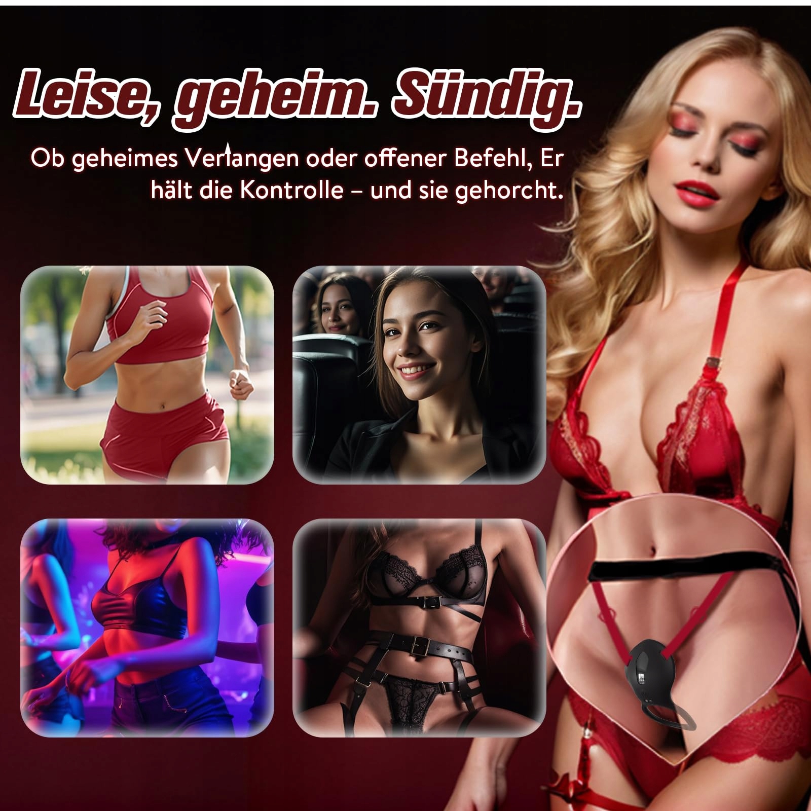 ROSE Zestaw Wibratorów BDSM Dla Par Z Pilotem Masażer Klitoris — miniatura 4