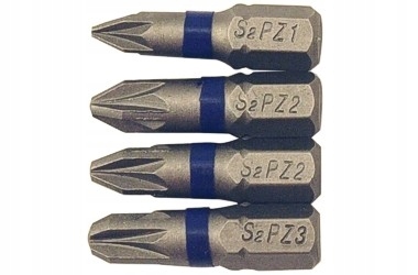 

Końcówki wkrętakowe bity wkrętaki Pz 1-2-3 CV 4szt
