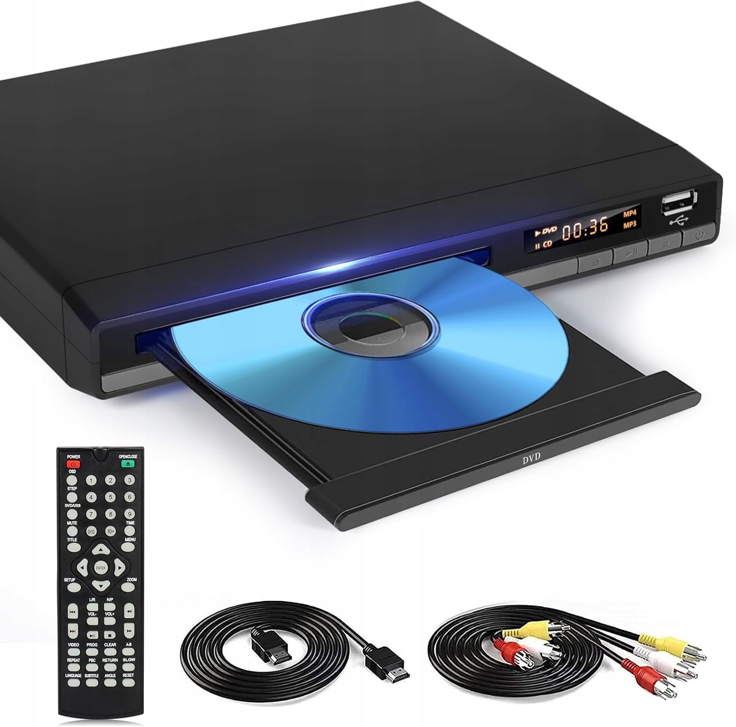 Odtwarzacz DVD Hdmi Full Hd 1080P Bez Regionu Usb