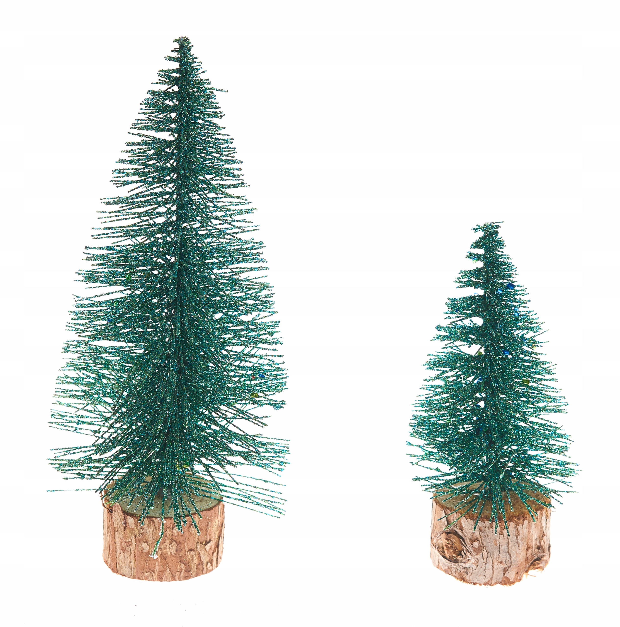 FIGURKA CHOINKA DEKORACJA ŚWIĄTECZNA BROKACONA Motyw Choinka