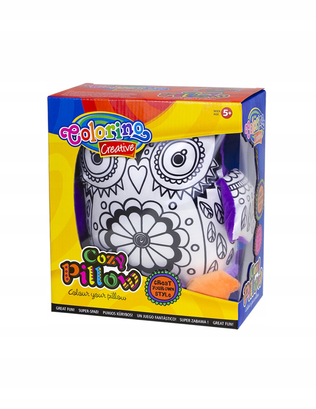 

Colorino Poduszka do kolorowania Sowa 91312PTR