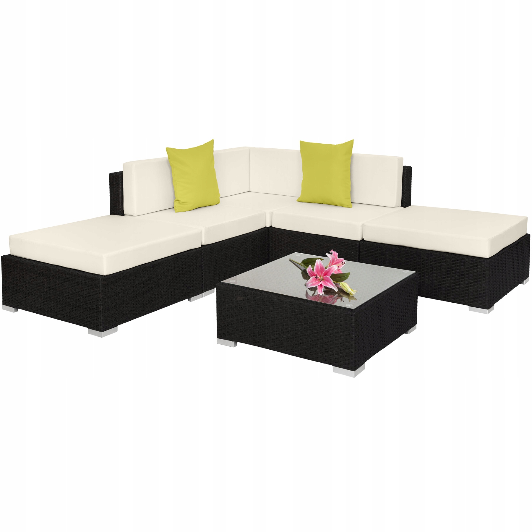 

Zestaw mebli polirattanowych Paris czarny 403830