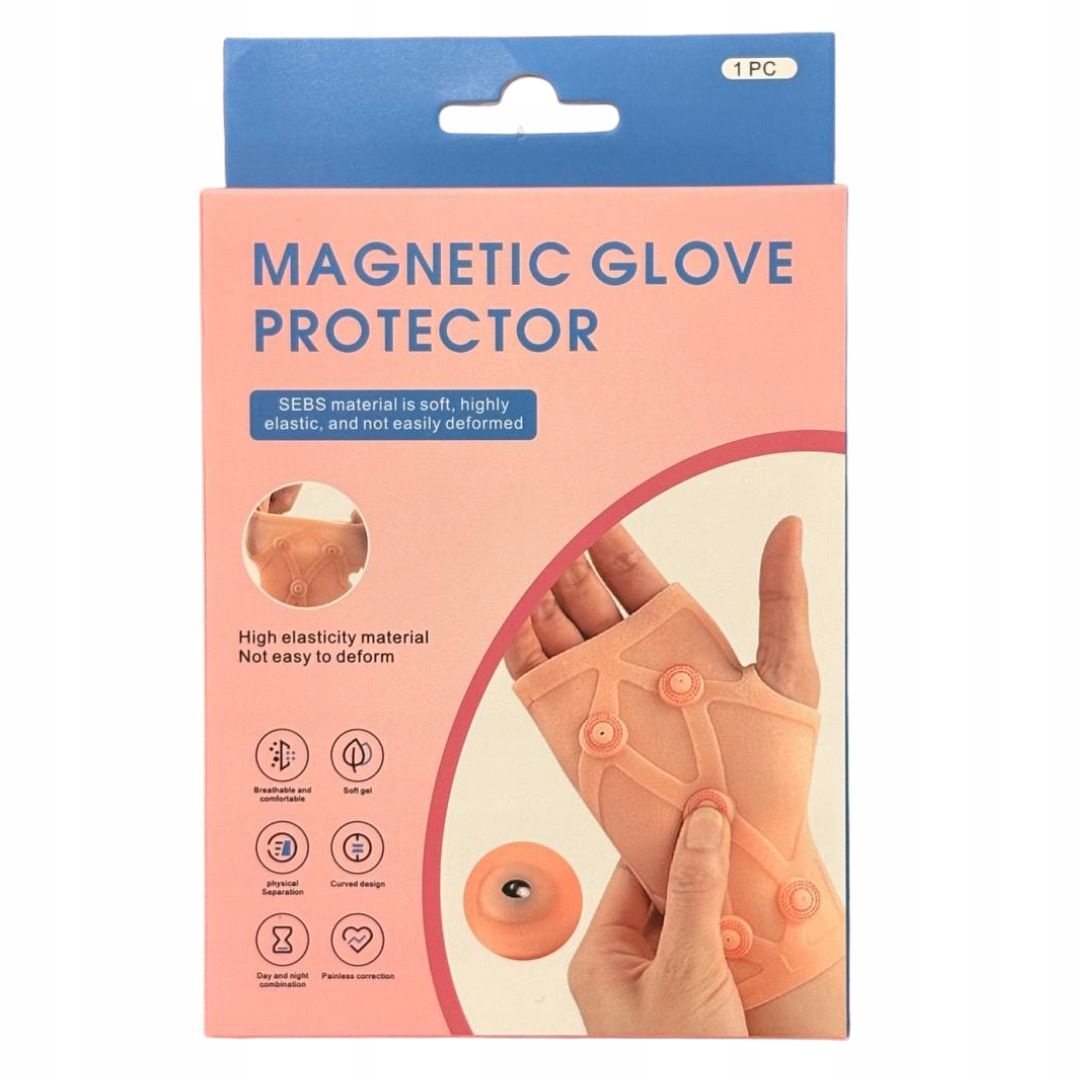 OPASKA MAGNETYCZNA NA NADGARSTEK DŁOŃ STABILIZATOR NADGARSTKA 10 MAGNESÓW EAN (GTIN) 5901783714946