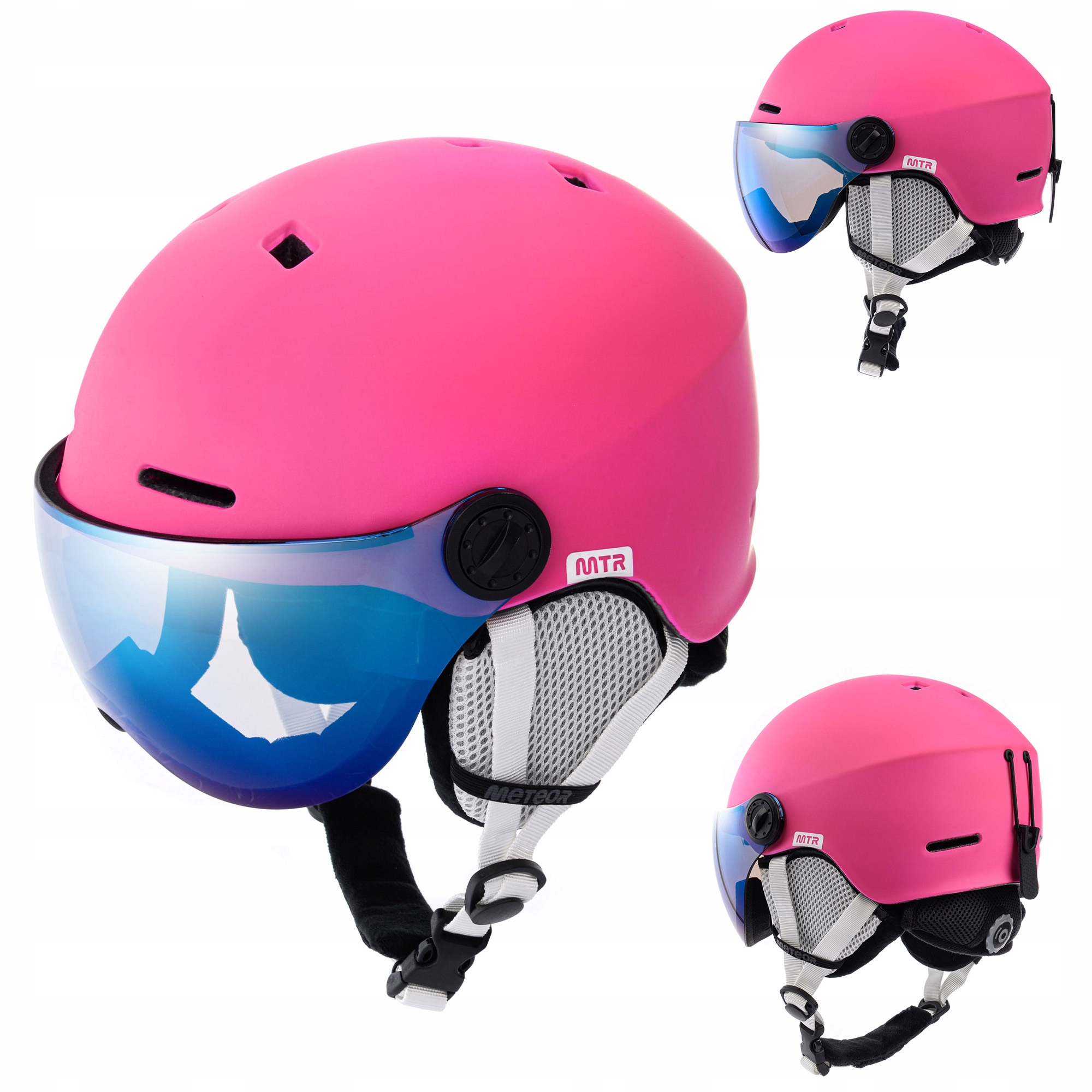 Lyžařská Helma Snowboard Se Sklem Meteor Falven M 55-58 filtr S2 regulovatelný