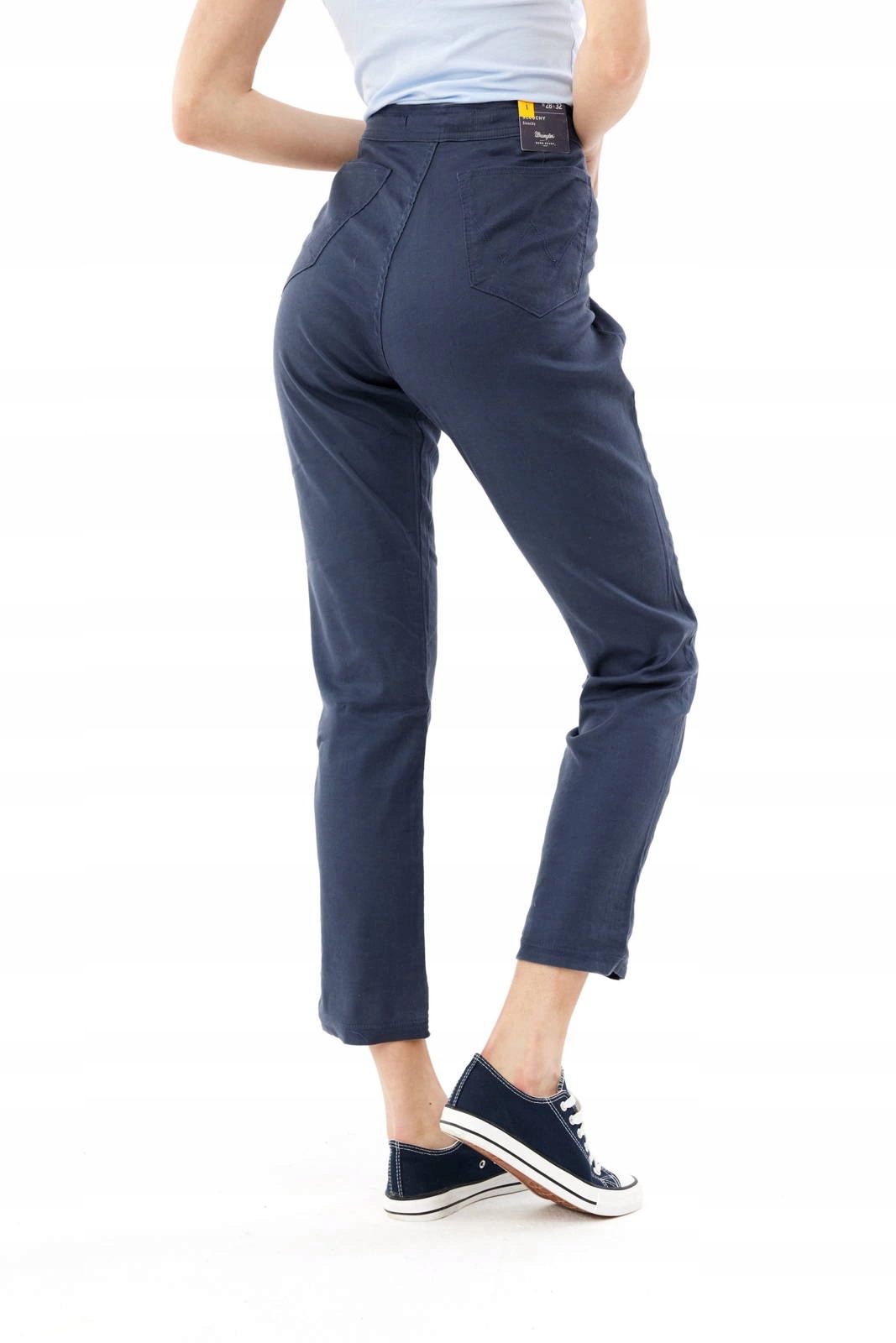 Dámské jednoduché džínové kalhoty Wrangler Slouchy Blue Night W27CBE163 28/34