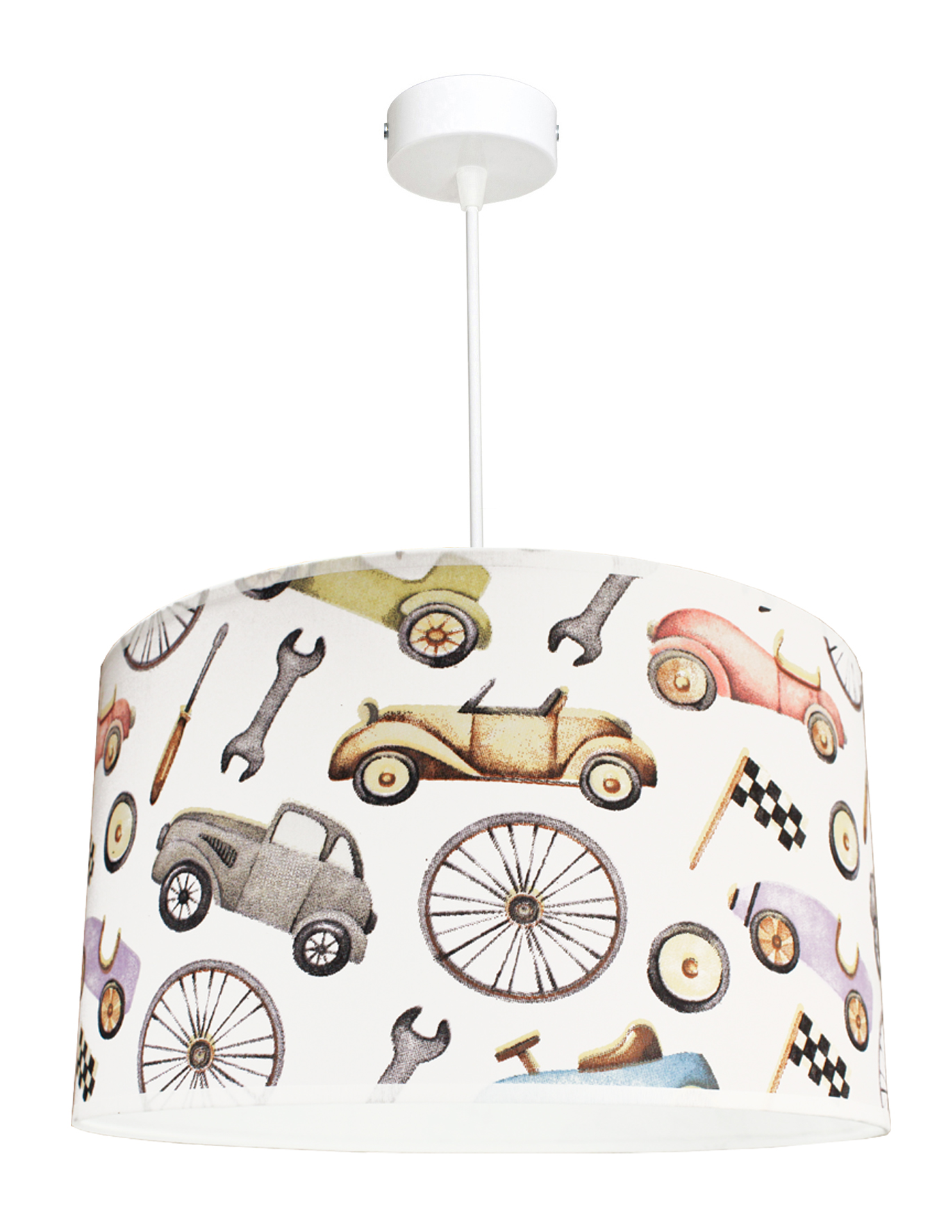 

Lampa Żyrandol Sufitowa Autka Cars Retro Vintage