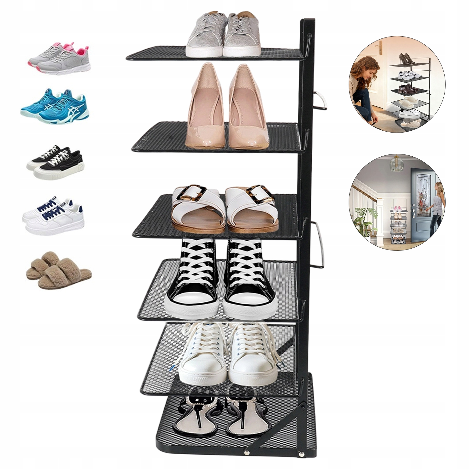 Regál Police Na Boty Obuv Skříňka Organizér Stojan 6-ÚROVŇOVÝ Patrový