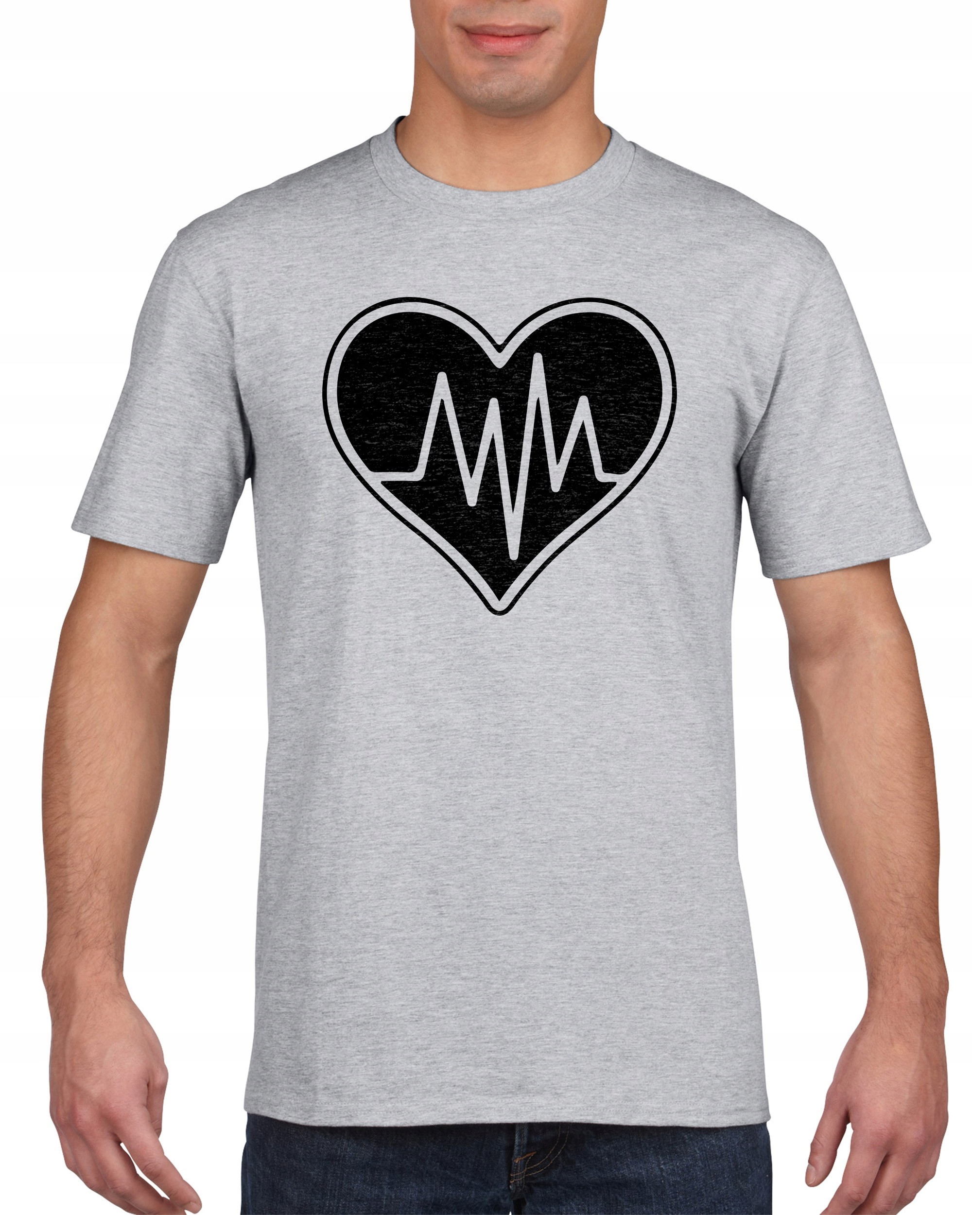 

Koszulka męska Linia życia Ekg serce XXL