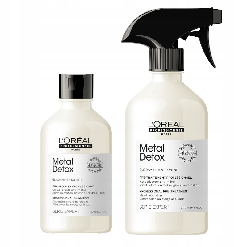 šampon Loreal Metal Detox 300 ml sprej před ošetřením 500 ml