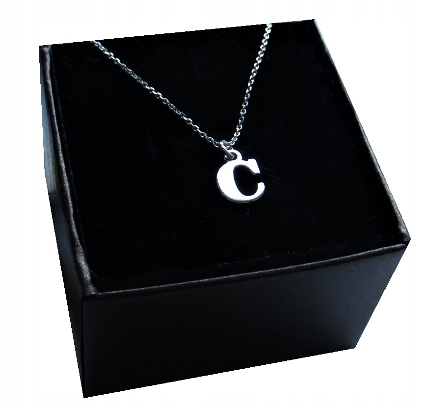 

Naszyjnik łańcuszek literka C srebro 925 40 cm