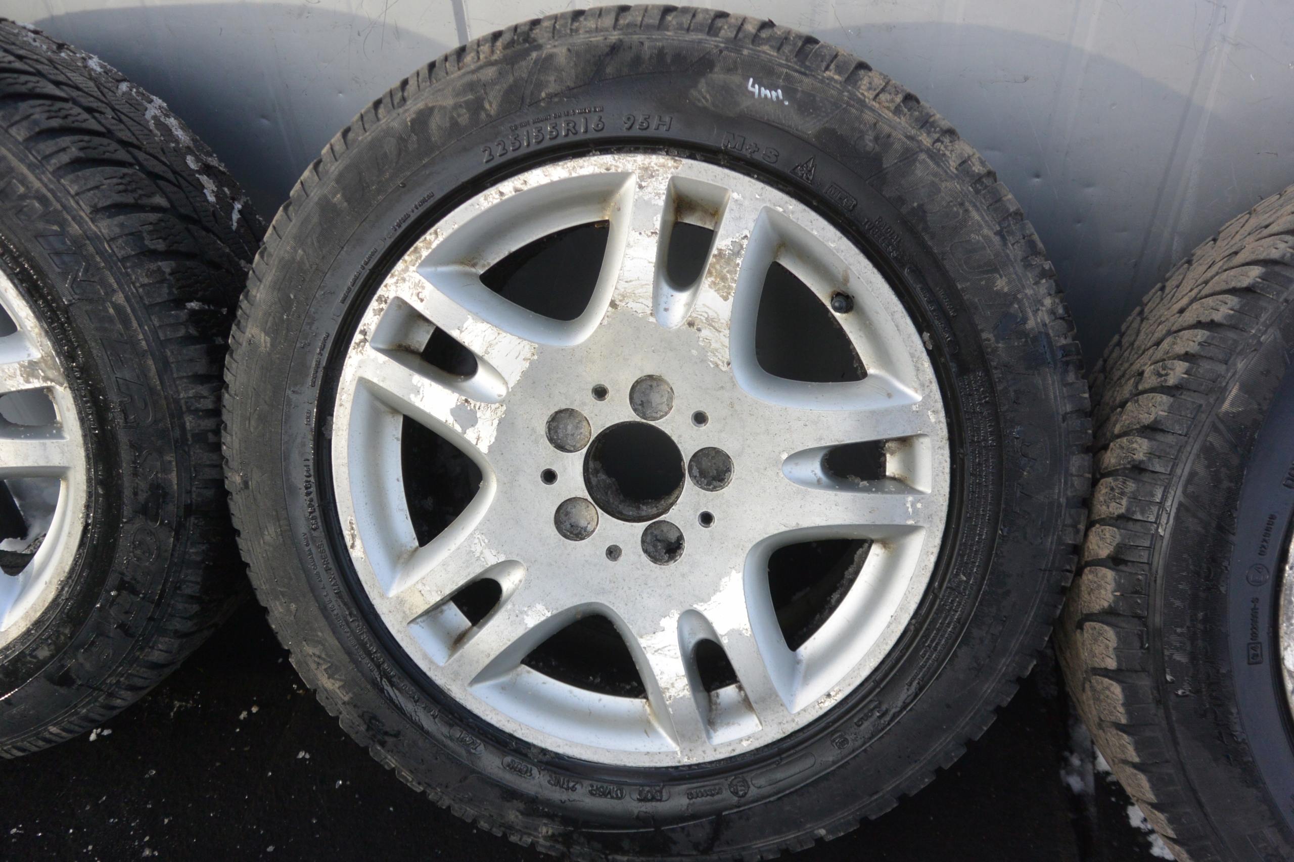 discs tyres winter R16 ET36 KPL MERCEDES W211