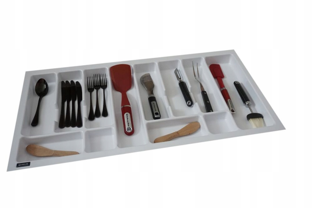 

Wkład organizer na sztućce biały do szuflady 90cm