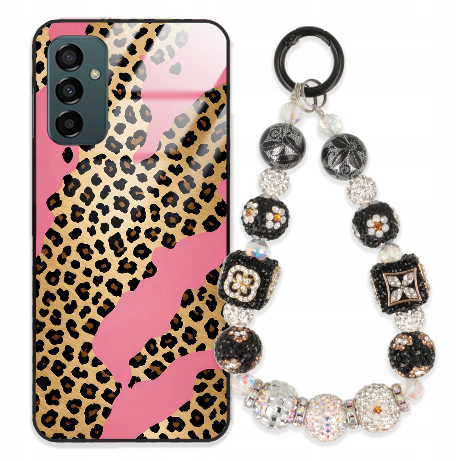 Puzdro Na Samsung M23 5G Glass Kľúčenka Elegantné Prémiové Vzory Puzdra