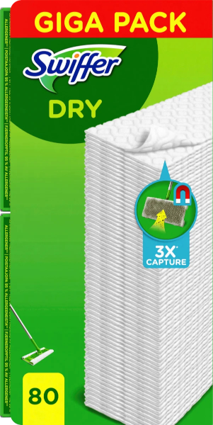 Swiffer Dry Utěrky na sběr prachu z podlah 80 ks
