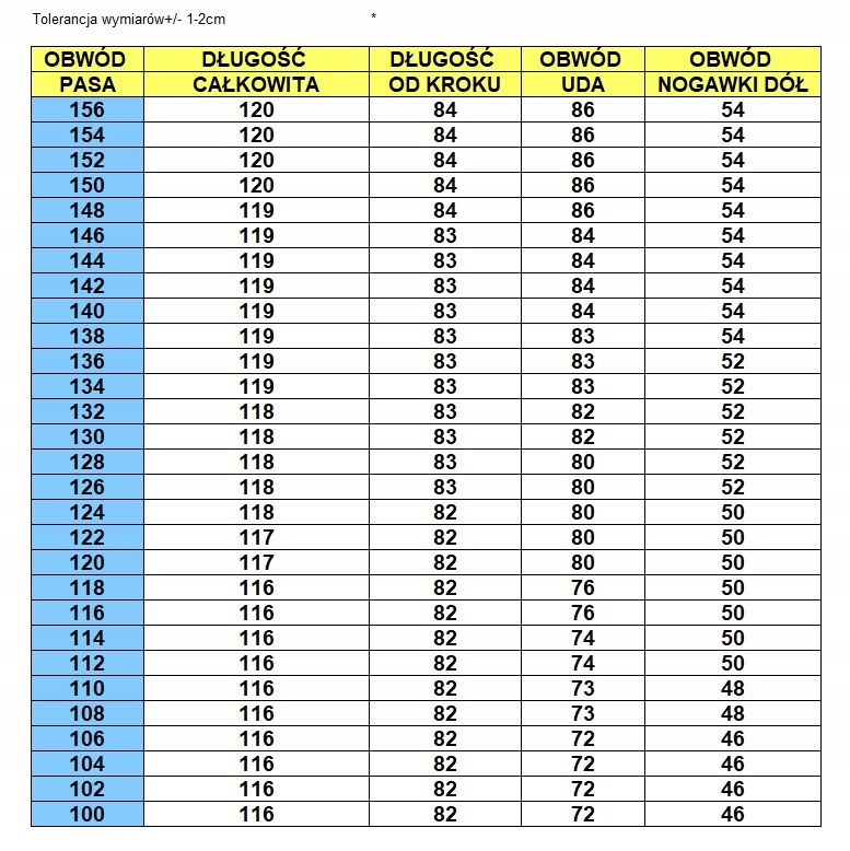 9XL DUŻE SPODNIE STRECZ KLASYK CZARNY PAS 138CM Rozmiar 9XL