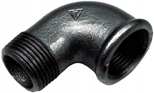 

Kolano 90 Żeliwne Nyplowe Czarne 1/2" Wz