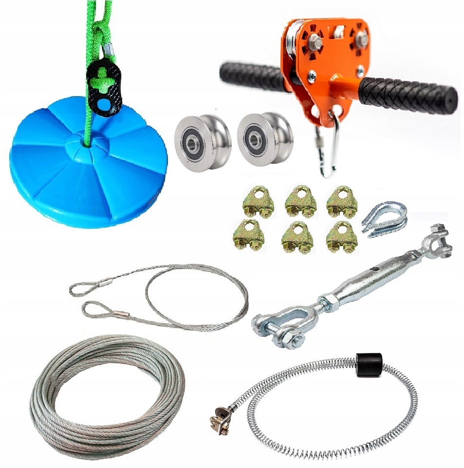 

Zjazd Linowy, Tyrolka Mocna 120kg, Lina 6mm