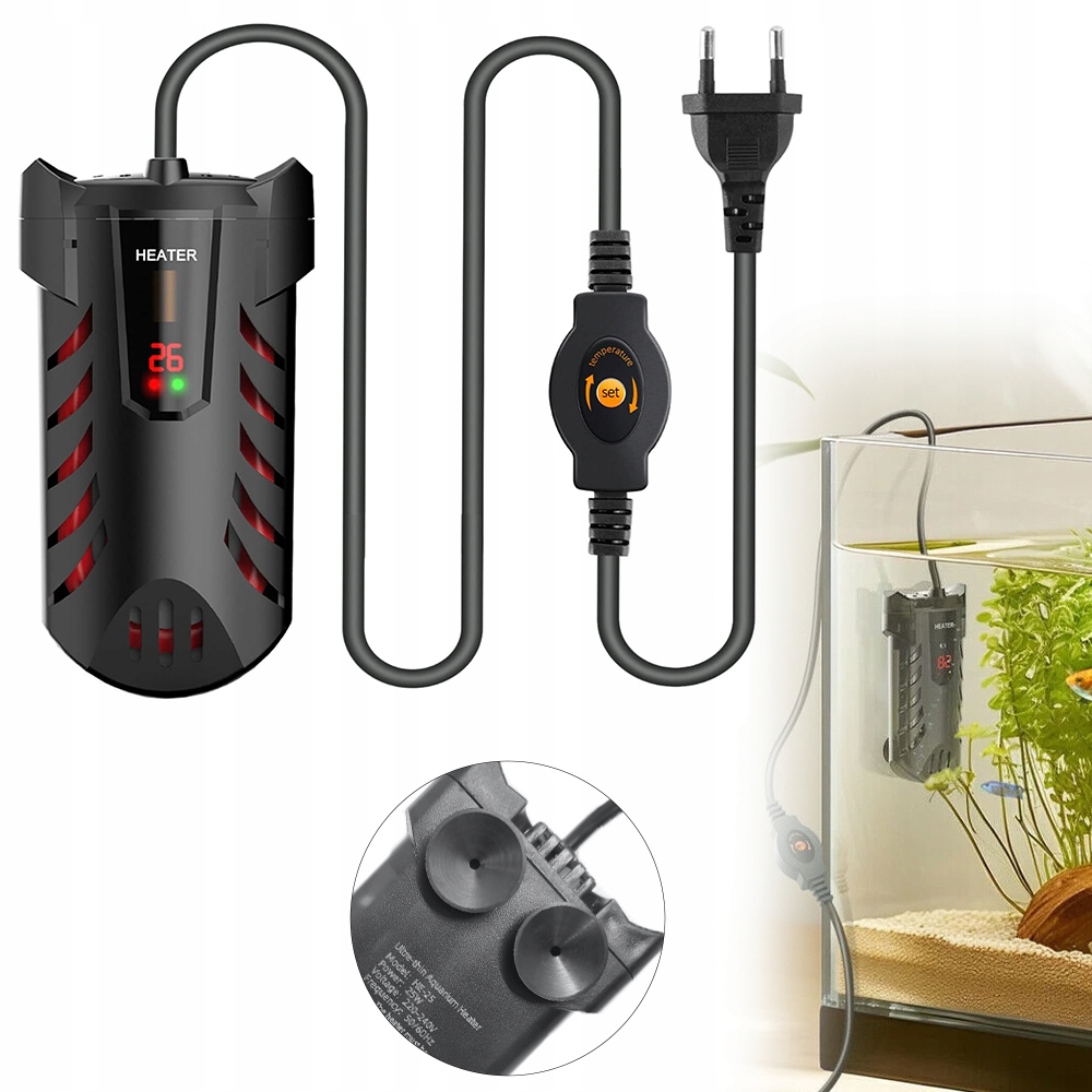 Ohřívač Do Akvária 25 W S Termostatem, Výkonné Akvárium 20 L