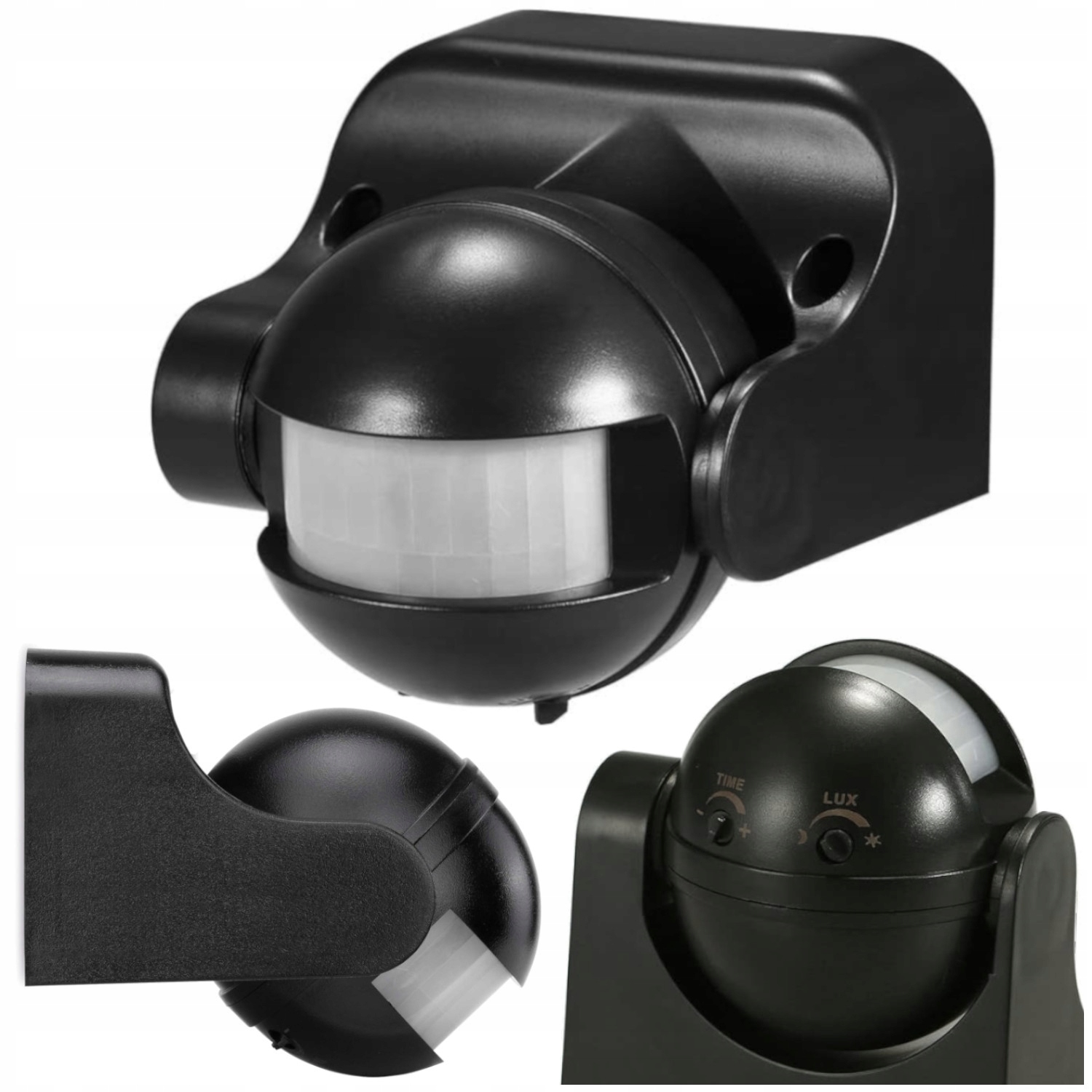 Sensor czujnik ruchu 180st biały/czarny do LED