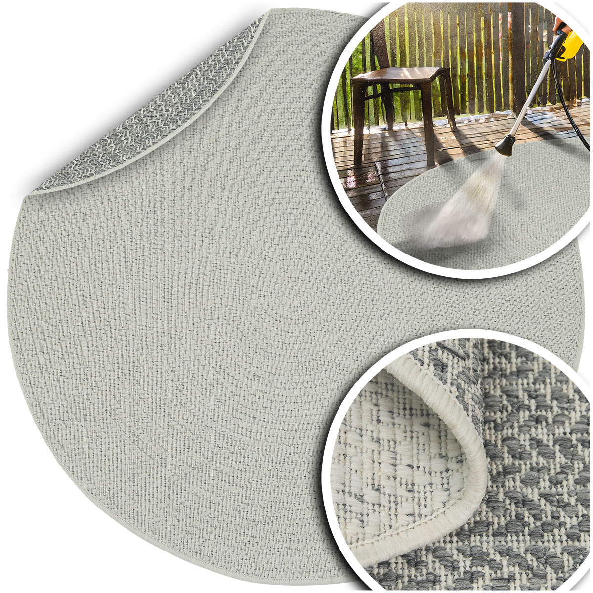 Koberec Kulatý Koberec Do Kuchyně Šňůrkový Venkovní Kuchyňský Lana 140x140